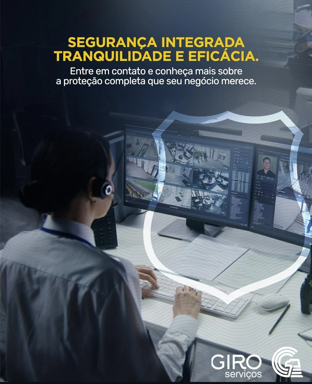 Empresa de monitoramento de câmeras e alarmes